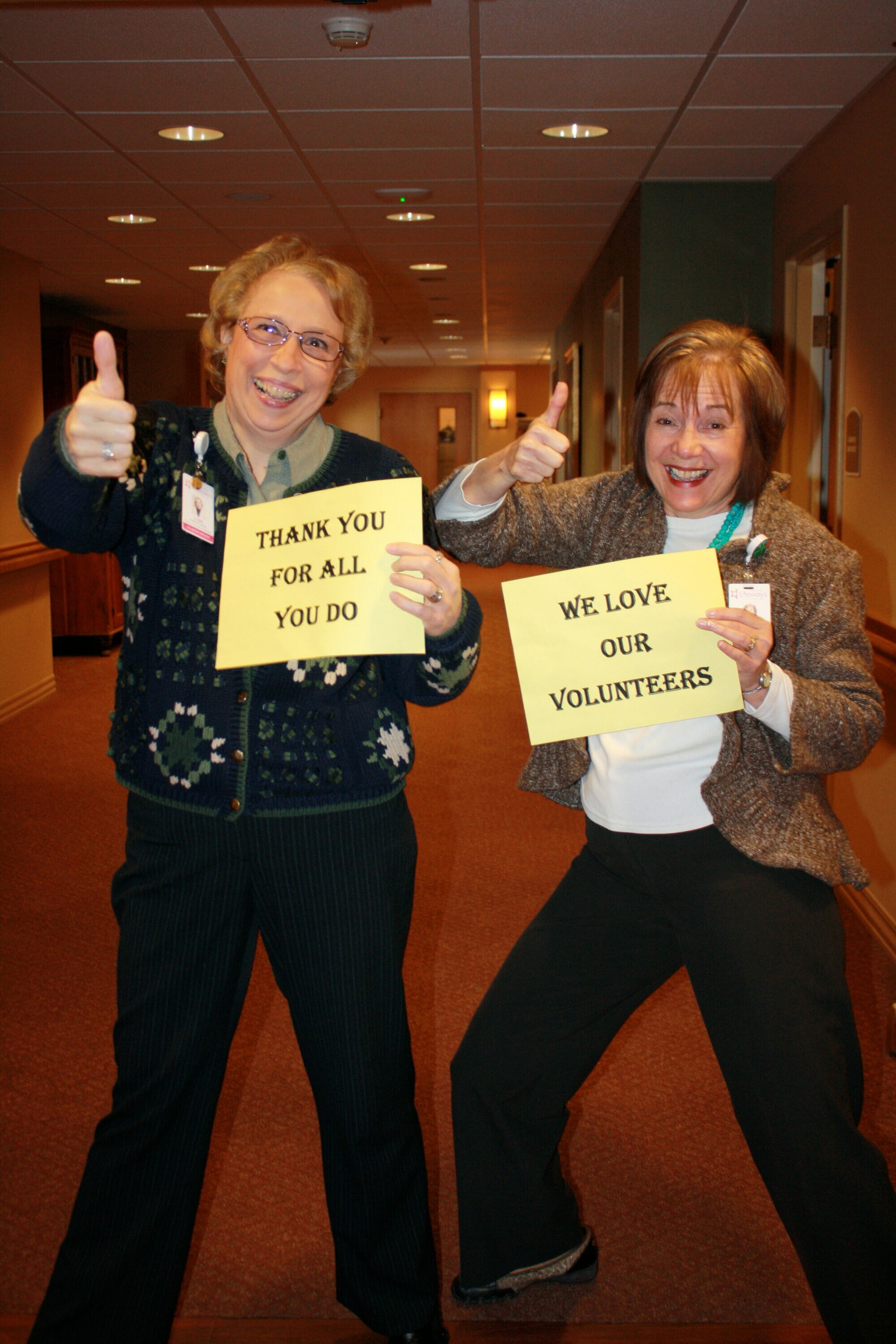 Thanking Volunteers at Retirement Center