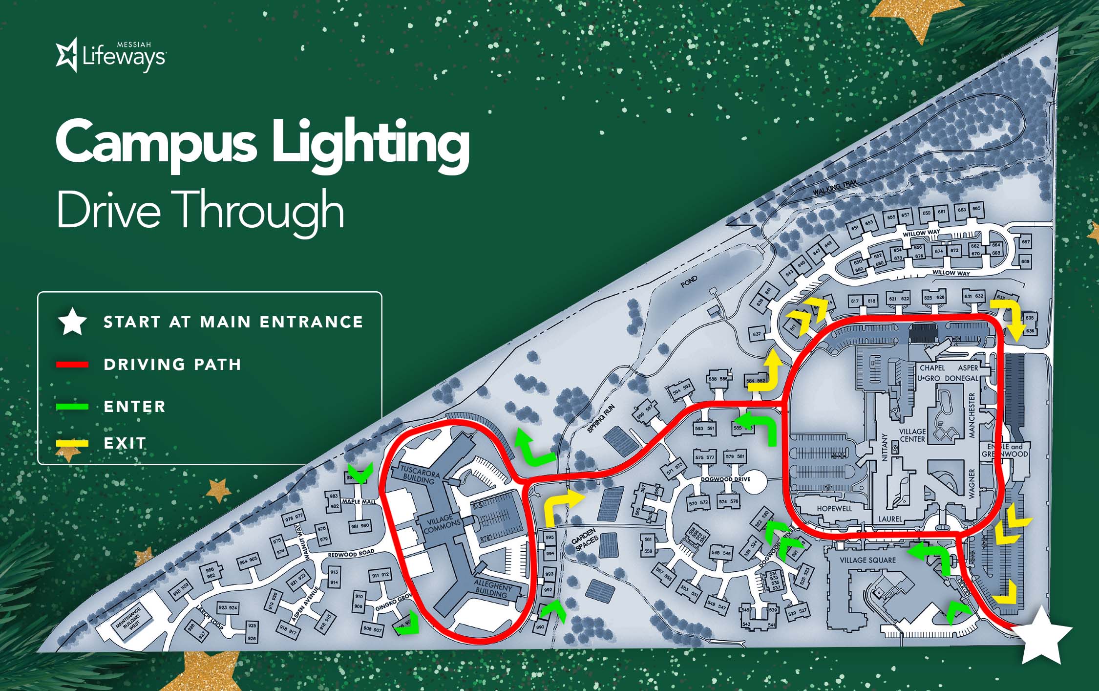 Campus Lighting Livestream - Messiah Lifeways